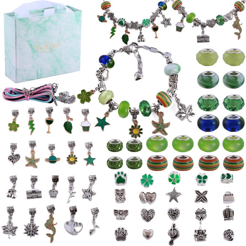 Lisslune | CHARMELLA – Sparkly Girls Charm Bracelet Making Kit for Creative Fun