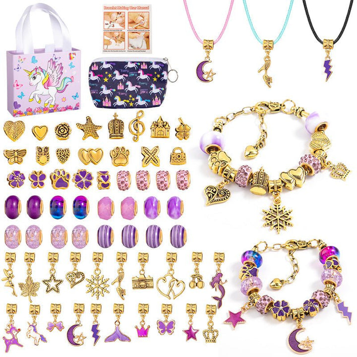 Lisslune | CHARMELLA – Sparkly Girls Charm Bracelet Making Kit for Creative Fun