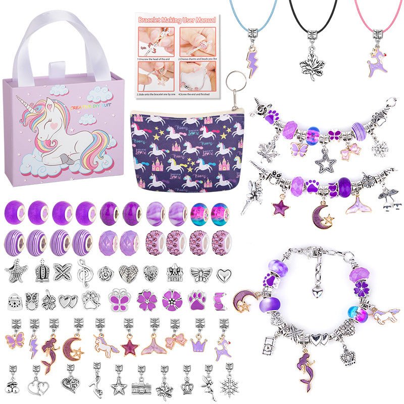 Lisslune | CHARMELLA – Sparkly Girls Charm Bracelet Making Kit for Creative Fun