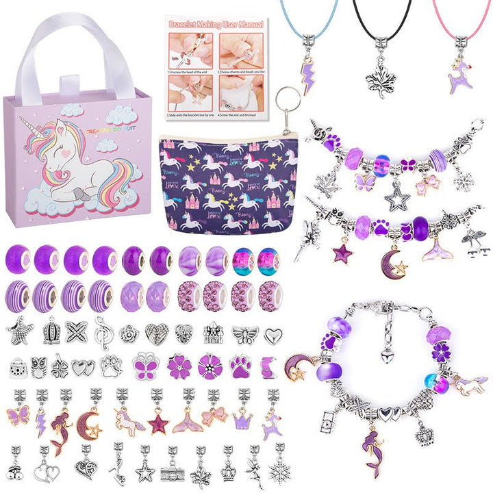 Lisslune | CHARMELLA – Sparkly Girls Charm Bracelet Making Kit for Creative Fun