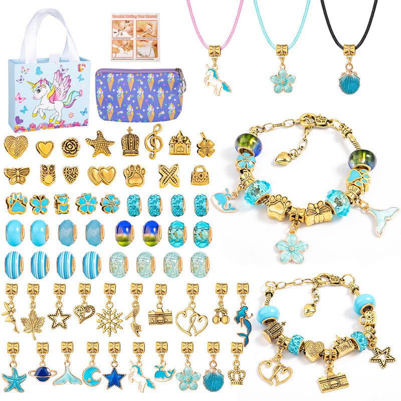 Lisslune | CHARMELLA – Sparkly Girls Charm Bracelet Making Kit for Creative Fun
