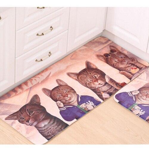 Lisslune | Adorable Kawaii Cat Non-slip Kitchen Mat for Safety and Style