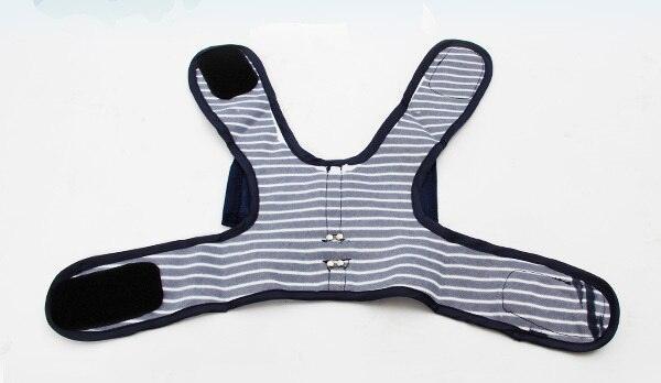 Lisslune | Stylish Navy Striped Dog Harness and Leash Set - Elegant Pet Outfit