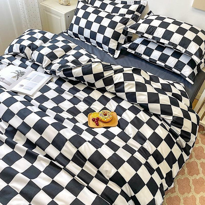 Lisslune | Checked Bedding Set