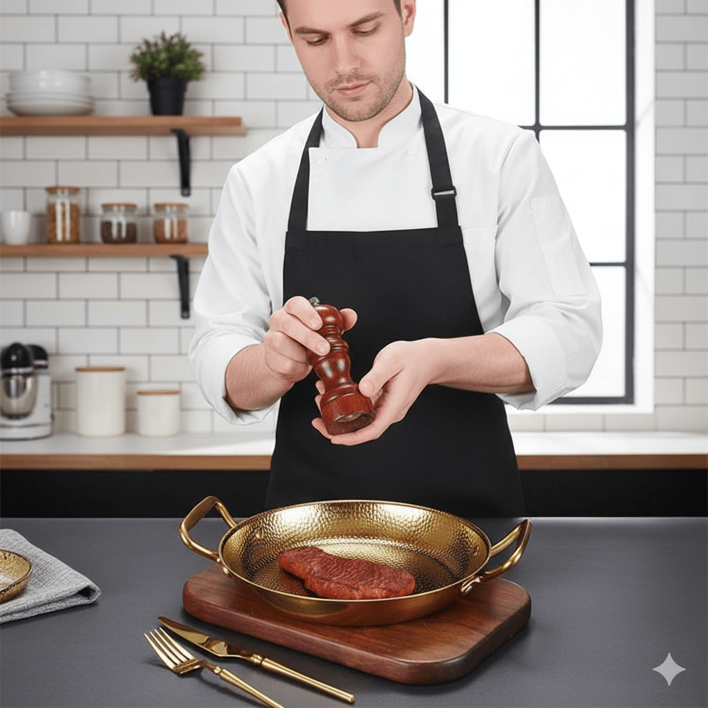 Lisslune | CHEFSTEEL – Hammered Stainless Steel Pot for Sauces, Pans & Versatile Cooking
