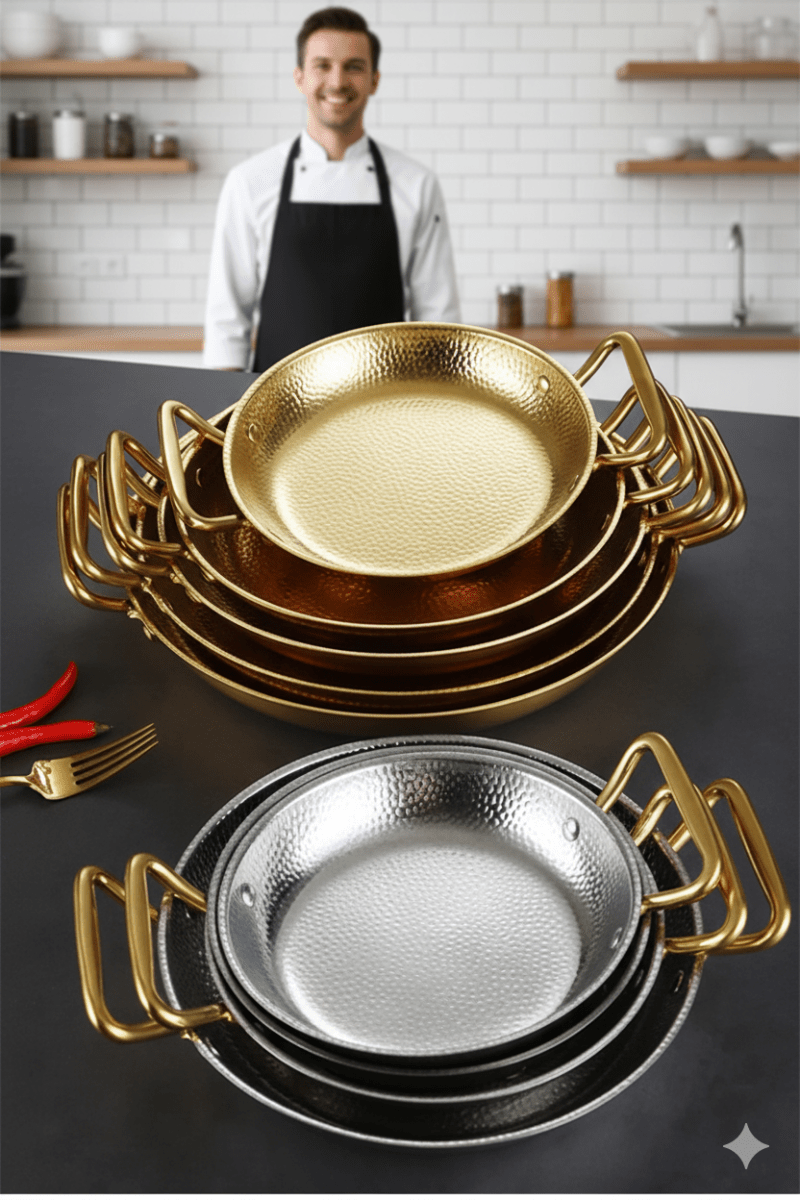 Lisslune | CHEFSTEEL – Hammered Stainless Steel Pot for Sauces, Pans & Versatile Cooking