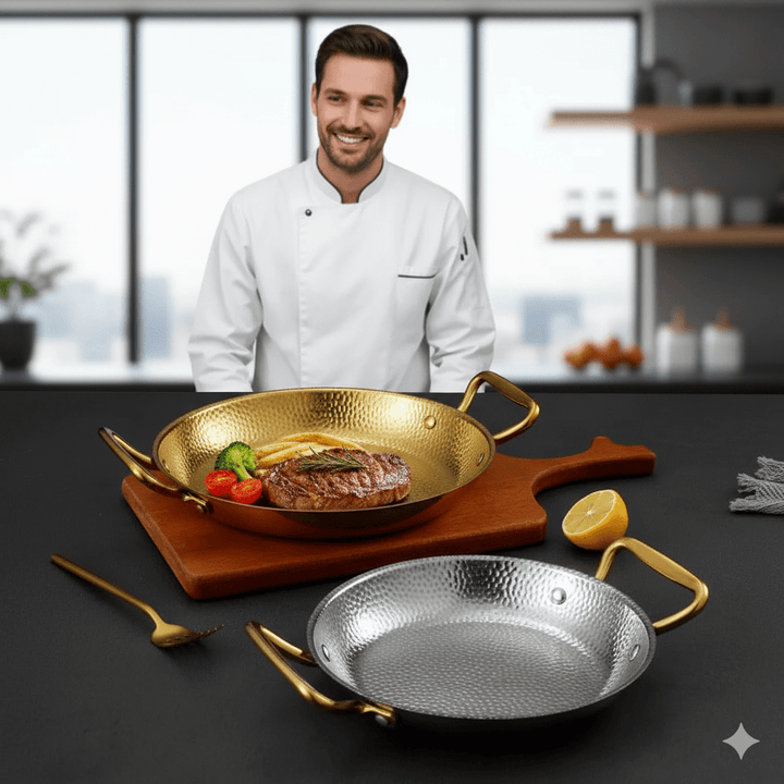 Lisslune | CHEFSTEEL – Hammered Stainless Steel Pot for Sauces, Pans & Versatile Cooking