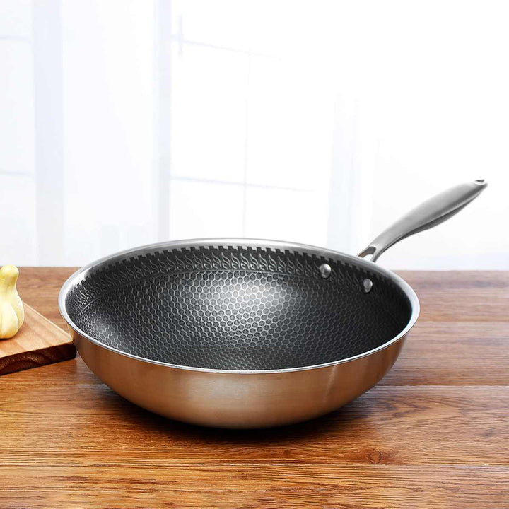 Lisslune | ChefSteel Pan – Stainless Steel Non-Stick Frying Pan for Effortless Cooking