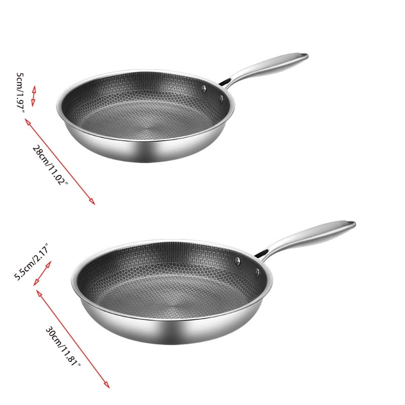 Lisslune | ChefSteel Pan – Stainless Steel Non-Stick Frying Pan for Effortless Cooking