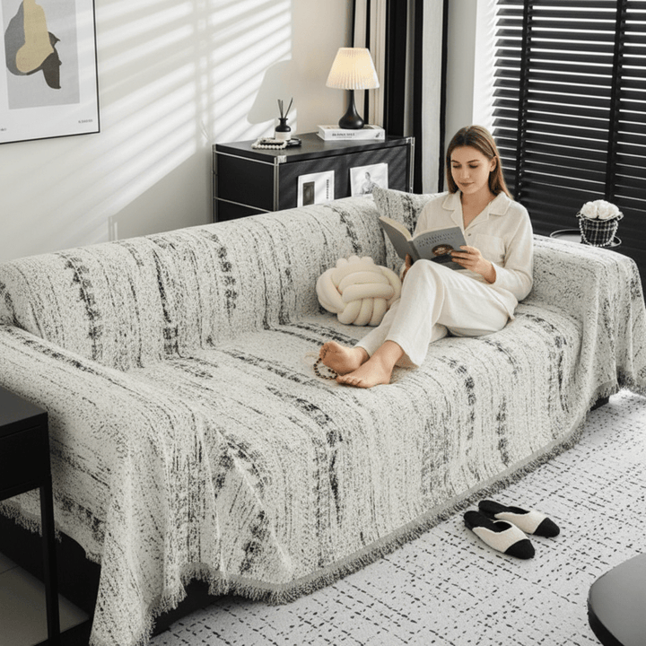 Lisslune | CHENILUX – Elegant Chenille Sofa Cover for Protection & Style