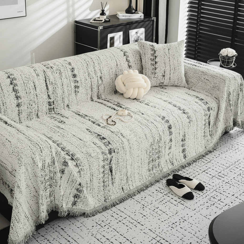 Lisslune | CHENILUX – Elegant Chenille Sofa Cover for Protection & Style