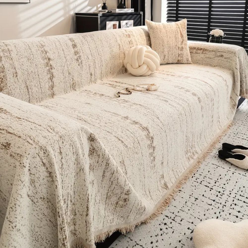 Lisslune | CHENILUX – Elegant Chenille Sofa Cover for Protection & Style