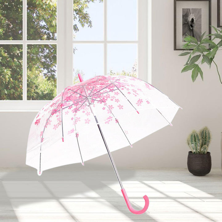 Lisslune | Chic Japanese inspired pink cherry blossom bubble umbrella for women