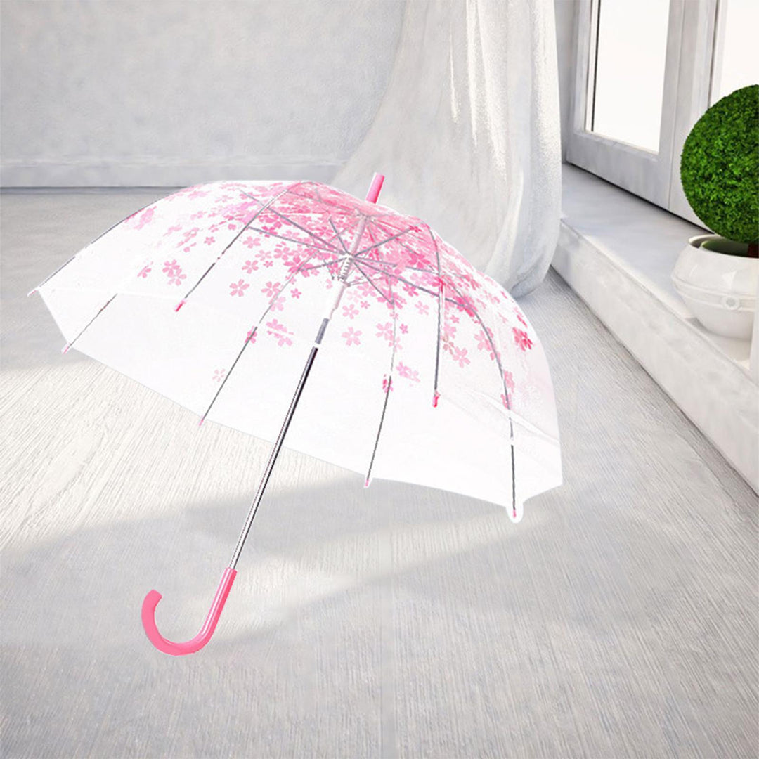 Lisslune | Chic Japanese inspired pink cherry blossom bubble umbrella for women