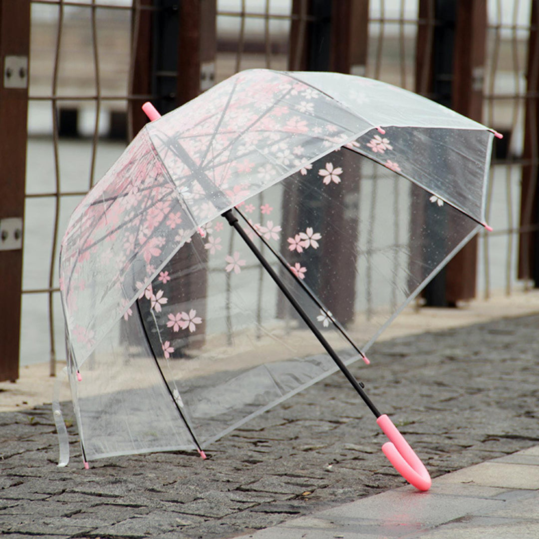 Lisslune | Chic Japanese inspired pink cherry blossom bubble umbrella for women
