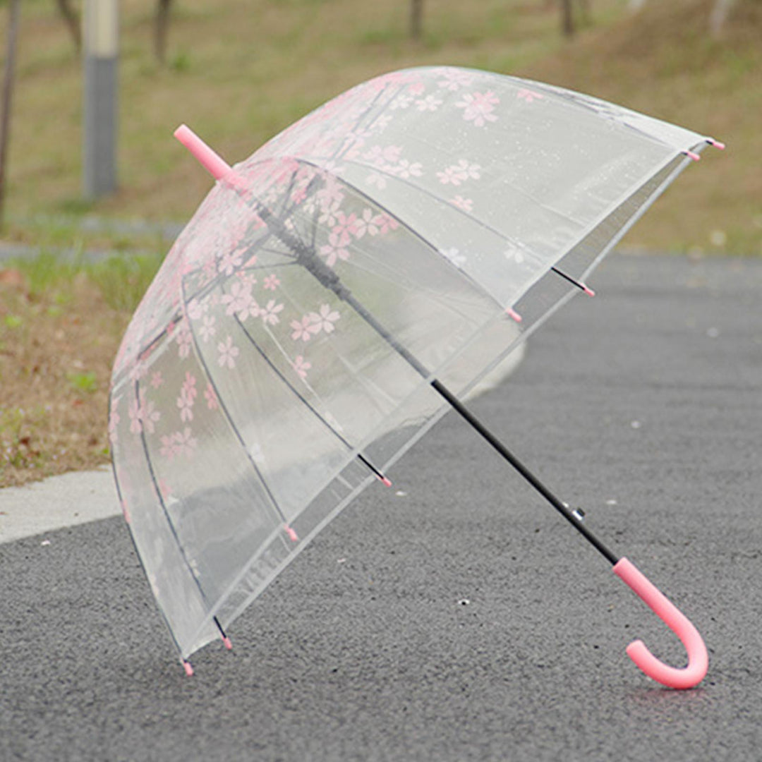 Lisslune | Chic Japanese inspired pink cherry blossom bubble umbrella for women