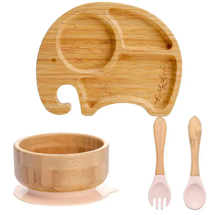 Lisslune | Children's Tableware Set with Suction Cup - EcoFeast