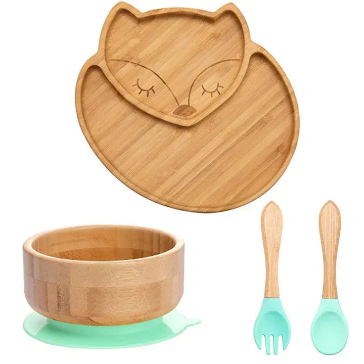 Lisslune | Children's Tableware Set with Suction Cup - EcoFeast