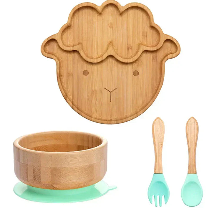 Lisslune | Children's Tableware Set with Suction Cup - EcoFeast