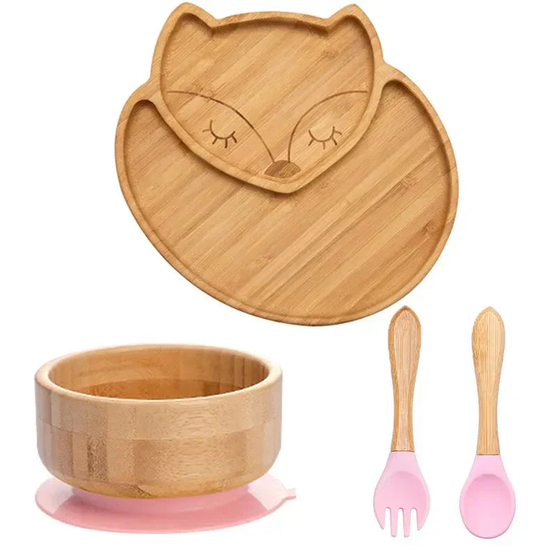 Lisslune | Children's Tableware Set with Suction Cup - EcoFeast