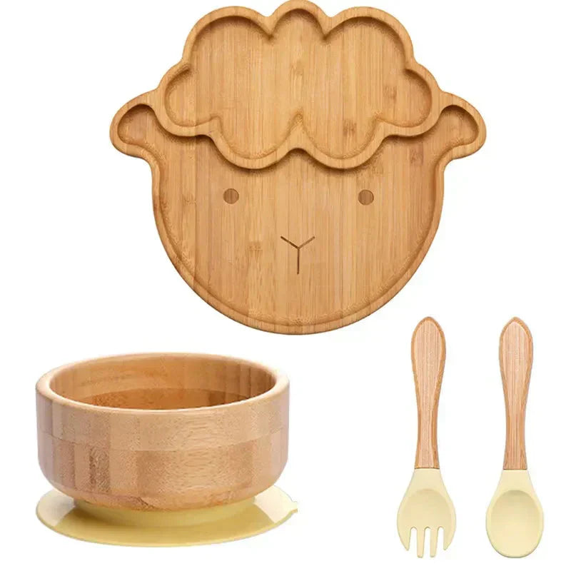 Lisslune | Children's Tableware Set with Suction Cup - EcoFeast