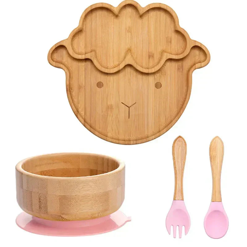 Lisslune | Children's Tableware Set with Suction Cup - EcoFeast