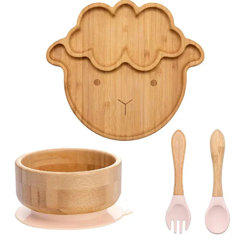 Lisslune | Children's Tableware Set with Suction Cup - EcoFeast