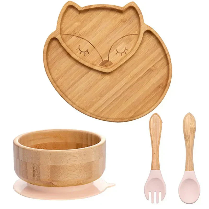 Lisslune | Children's Tableware Set with Suction Cup - EcoFeast