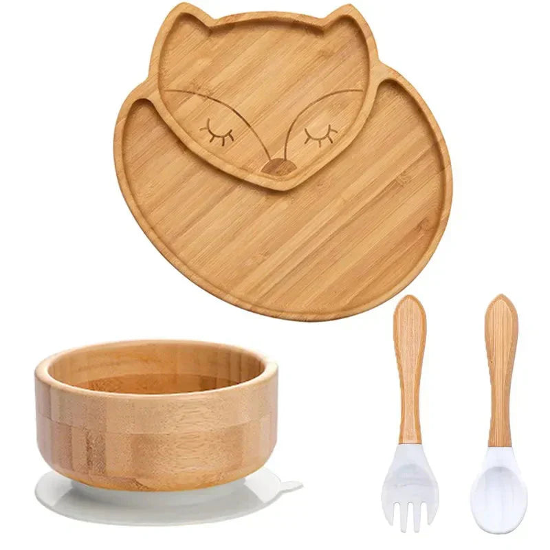 Lisslune | Children's Tableware Set with Suction Cup - EcoFeast