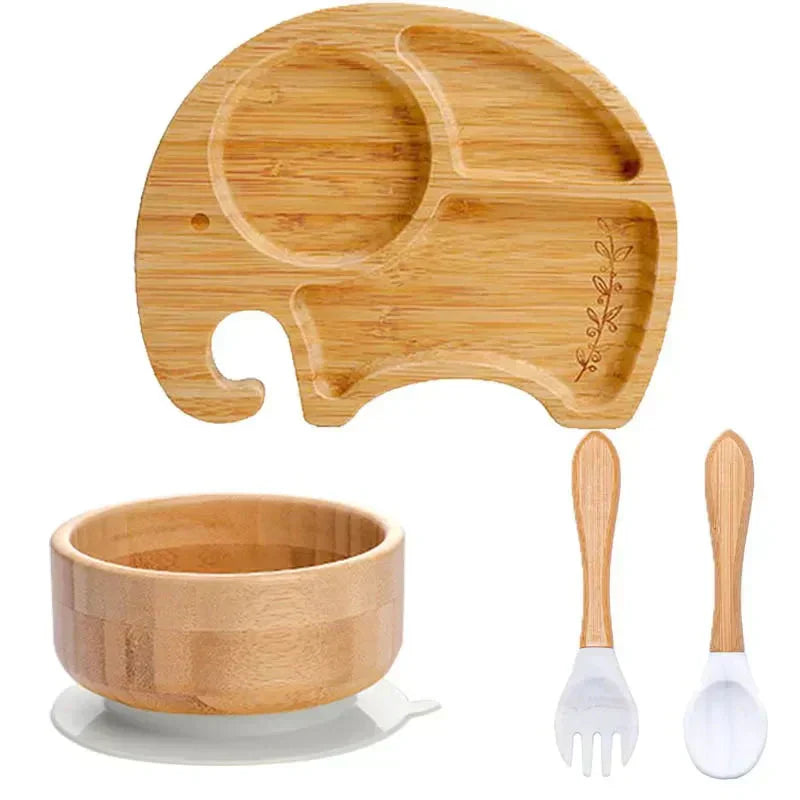 Lisslune | Children's Tableware Set with Suction Cup - EcoFeast