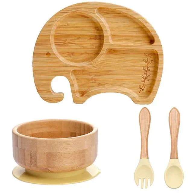 Lisslune | Children's Tableware Set with Suction Cup - EcoFeast
