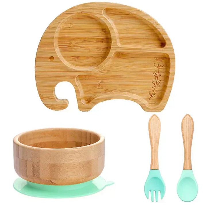 Lisslune | Children's Tableware Set with Suction Cup - EcoFeast