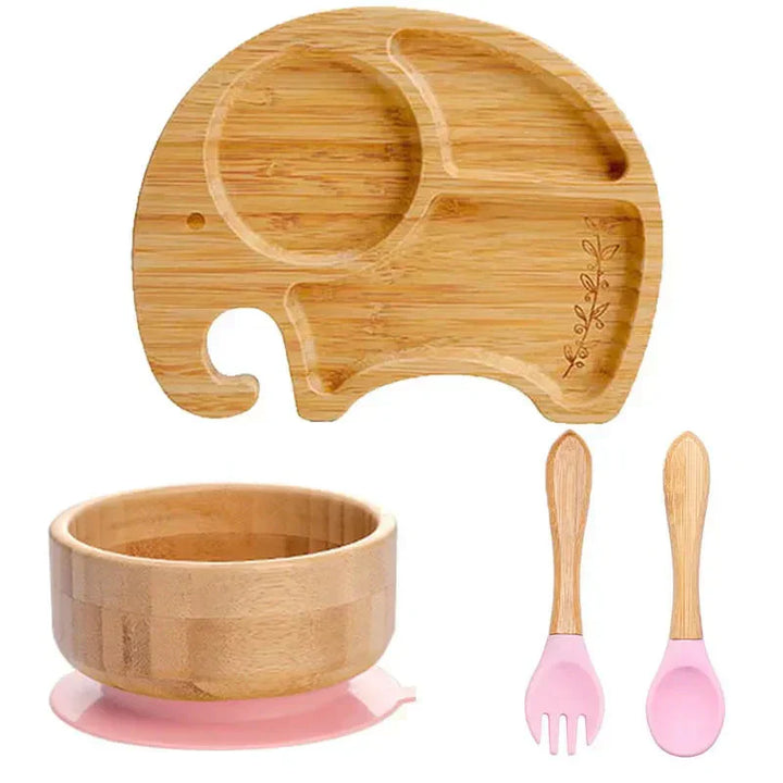 Lisslune | Children's Tableware Set with Suction Cup - EcoFeast