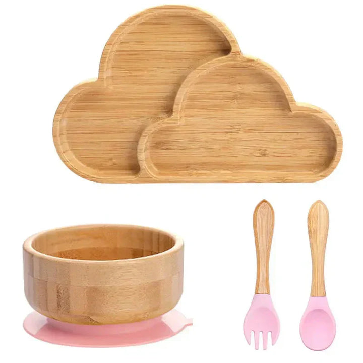 Lisslune | Children's Tableware Set with Suction Cup - EcoFeast
