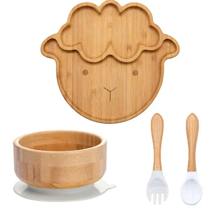Lisslune | Children's Tableware Set with Suction Cup - EcoFeast