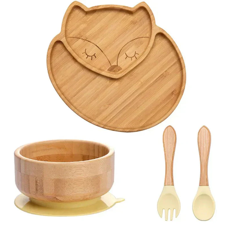 Lisslune | Children's Tableware Set with Suction Cup - EcoFeast