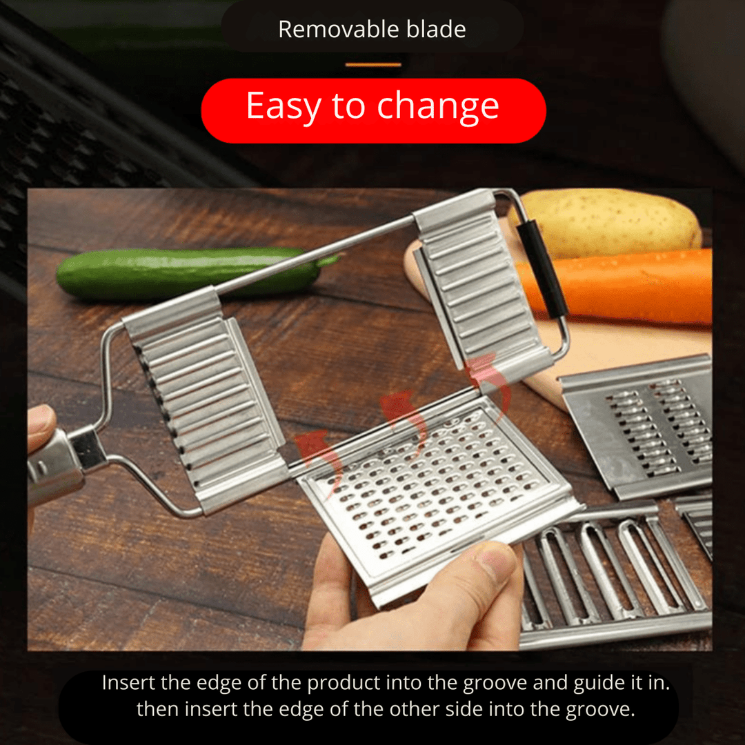 Lisslune | CHOPWISE – Multi-Purpose Kitchen Cutter with Interchangeable Blades