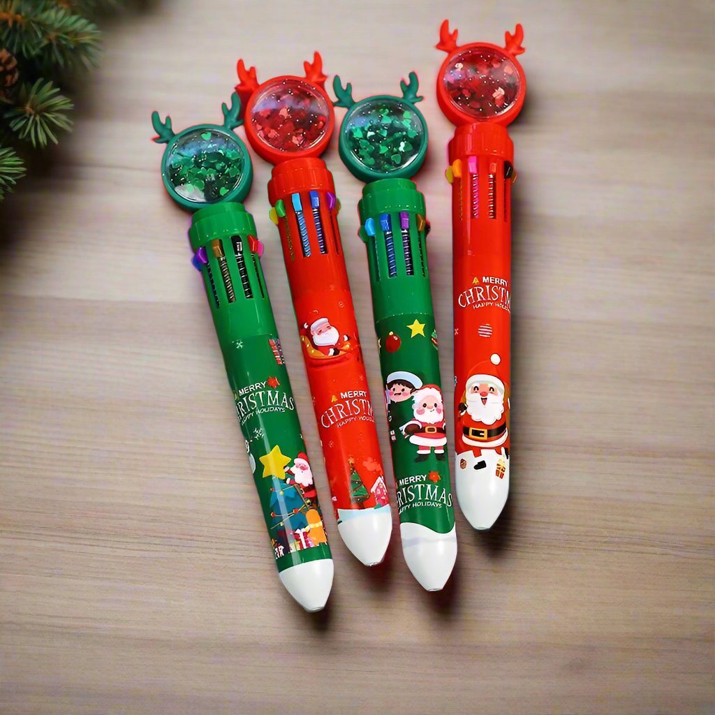 Lisslune | Christmas Ballpoint Pen Set Of 10  – Perfect Gifts for Kids This Merry Season & New Year