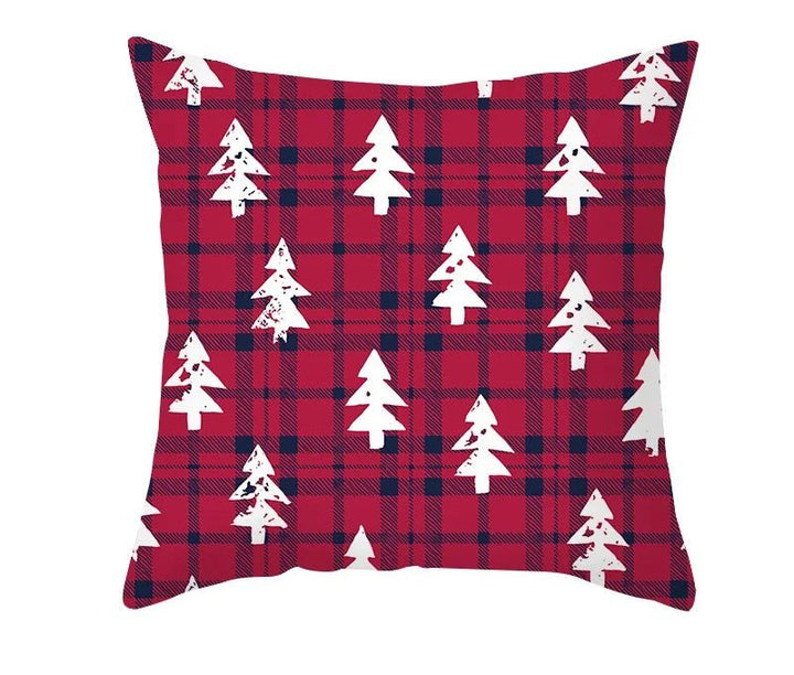 Lisslune | Christmas Cushion Cover – Festive Santa & Elk Design for Holiday Decor & Perfect New Year Gift