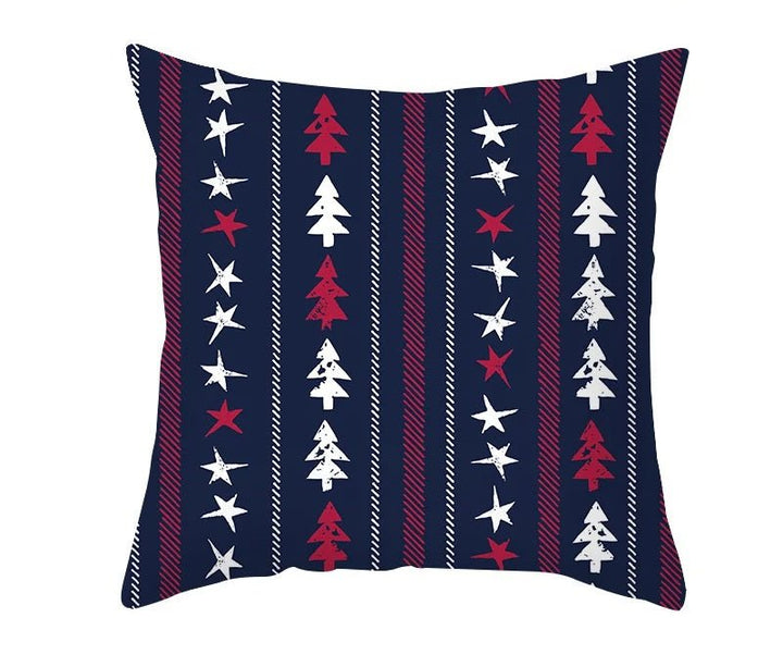 Lisslune | Christmas Cushion Cover – Festive Santa & Elk Design for Holiday Decor & Perfect New Year Gift