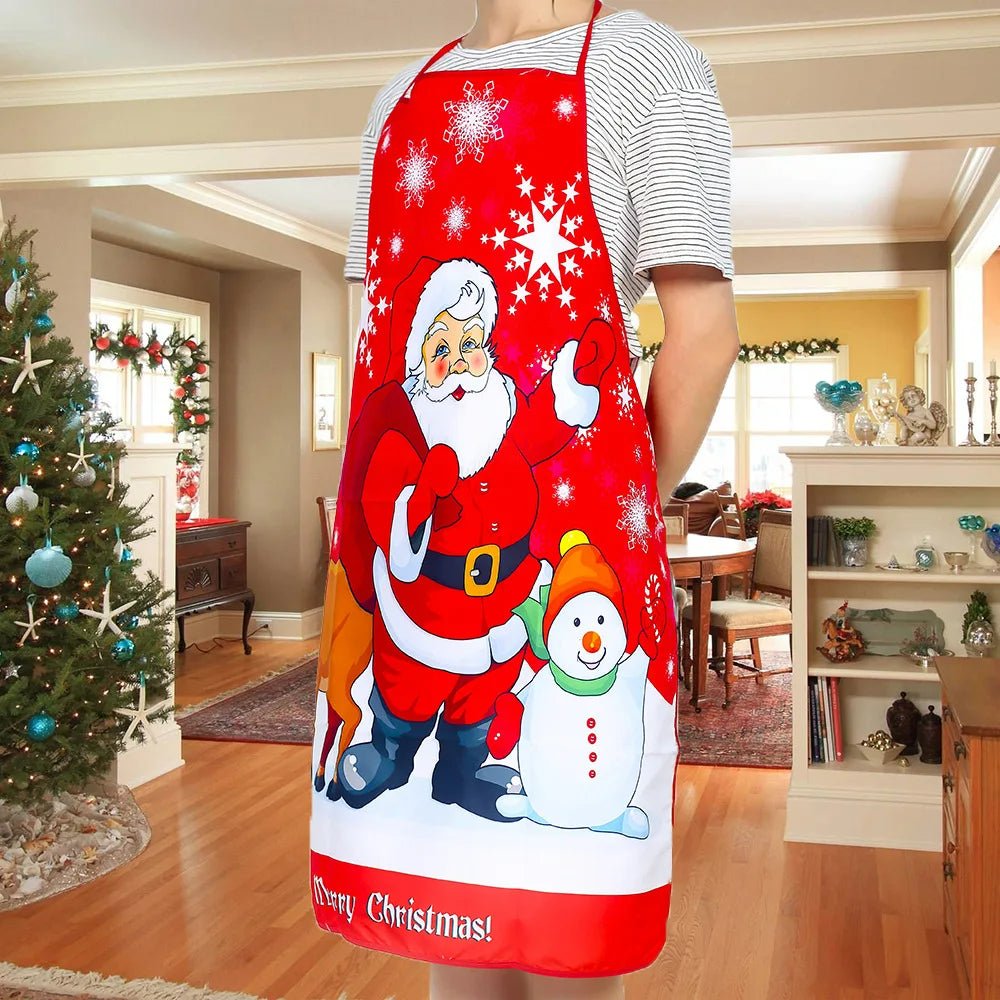Lisslune | Christmas Cute Cooking Apron - Set of 6 - Home Kitchen Cooking Baking Oil-proof Apron