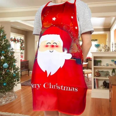 Lisslune | Christmas Cute Cooking Apron - Set of 6 - Home Kitchen Cooking Baking Oil-proof Apron