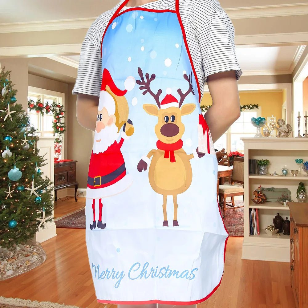 Lisslune | Christmas Cute Cooking Apron - Set of 6 - Home Kitchen Cooking Baking Oil-proof Apron