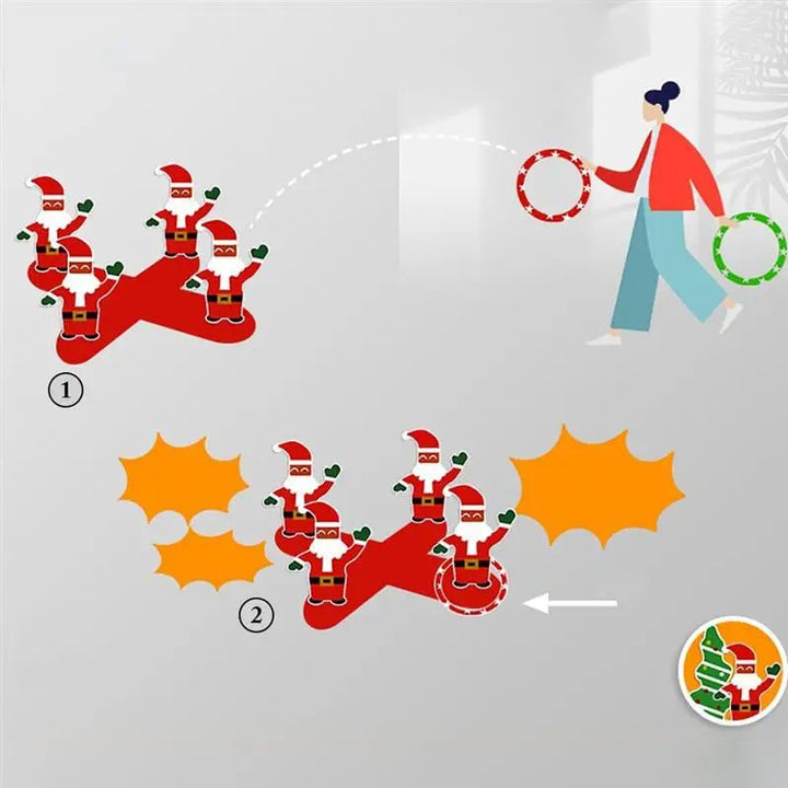 Lisslune | Christmas Inflatable Sleeve Ring Toy– Fun & Creative Toss Christmas Party Toy for Kids and Group Gatherings