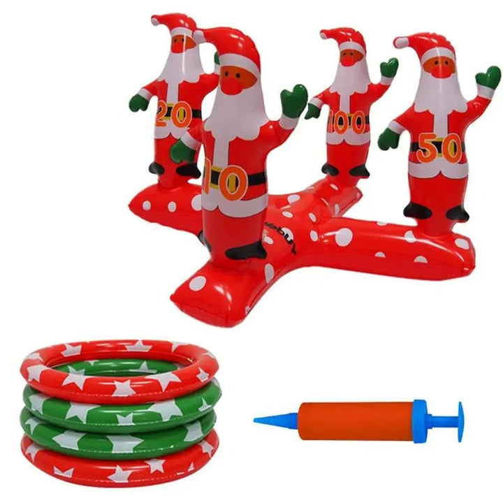Lisslune | Christmas Inflatable Sleeve Ring Toy– Fun & Creative Toss Christmas Party Toy for Kids and Group Gatherings