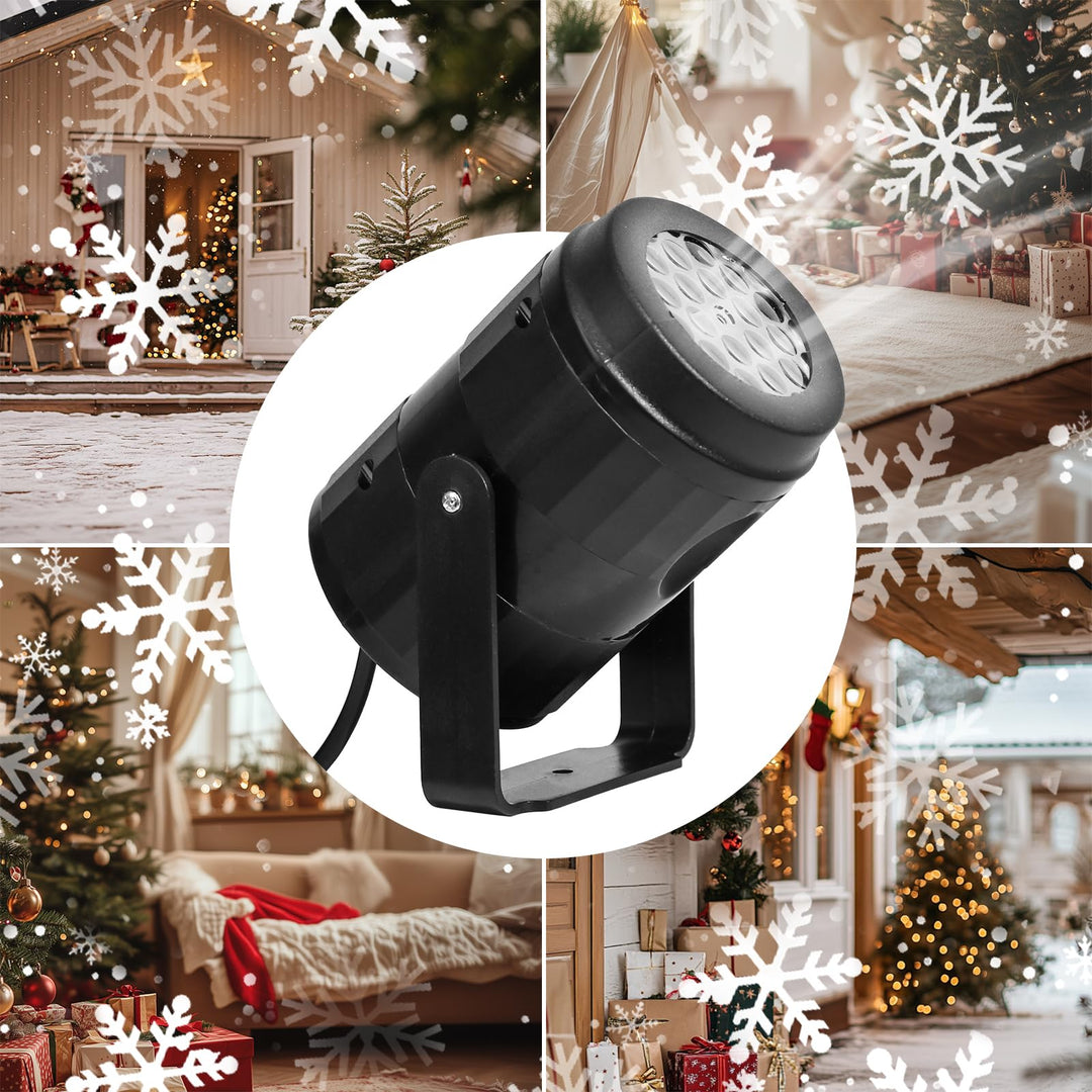 Lisslune | Christmas LED Snow Light Projectors – Rotating Christmas Lights for Magical Party & Garden Decor
