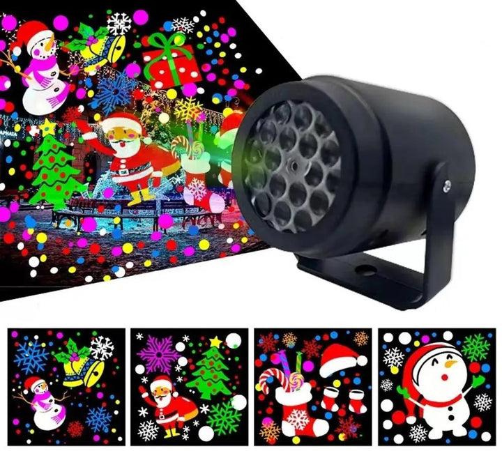 Lisslune | Christmas LED Snow Light Projectors – Rotating Christmas Lights for Magical Party & Garden Decor