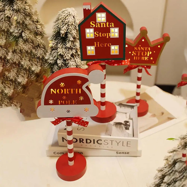 Lisslune | Christmas LED Wooden Desktop Sign Lights – Create a Festive Atmosphere for Your Holiday Celebrations