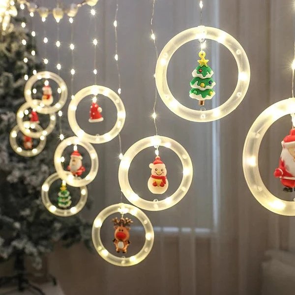 Lisslune | Christmas Lights LED Holiday Light - LED Light Fairy Curtain String Lights