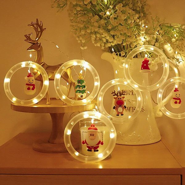 Lisslune | Christmas Lights LED Holiday Light - LED Light Fairy Curtain String Lights